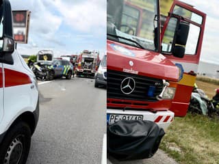 Smrteľné nešťastie počas zásahu. Policajti smerovali k výbuchu v Drietome, čelne sa zrazili s iným autom