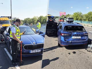 Nehoda na D2 ochromila dopravu v Bratislave. Vodiči si počkajú viac ako hodinu