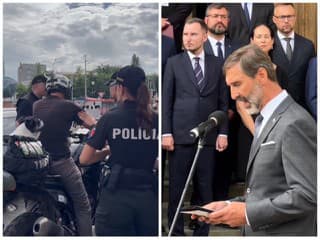 Prvý by si im bránu otváral! Na ministra Blanára pri príhovore kričal MOTORKÁR: Musela zakročiť polícia