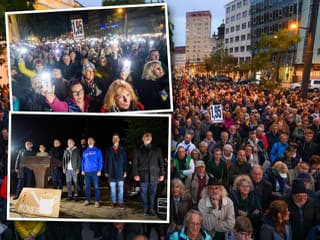 Bratislava na nohách! Na námestí SNP sa konal PROTEST: VIDEO Dosť bolo Fica, kričali ľudia