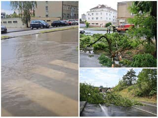 Mesto na východe Slovenska zasiahla silná BÚRKA: FOTO Krúpy, vietor a lejak napáchali rozsiahle škody!