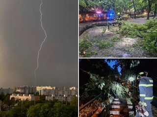 Bratislavou sa prehnalo meteorologické peklo: Nábrežie Dunaja zdevastoval ničivý downburst, polícia ho musela uzavrieť!
