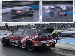 MRAZIVÉ zábery z pretekov: V rýchlosti 274 km/h prišla ZRÁŽKA! Auto po náraze VYLETELO z trate