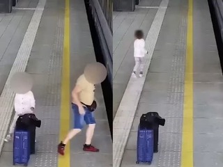 ŠOKUJÚCE Rodičia nechali na nástupišti dcérku aj s batožinou! Všetko zachytila kamera