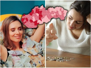 Slovákov rozdelili MZDY: Veľké POROVNANIE, v jednom okrese berú vyše dvetisíc eur, inde ani 1 300!
