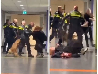 Brutálny zásah polície v azylovom centre: VIDEO Policajt nešetrne hodil tehotnú ženu na zem!