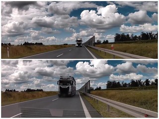 Zábery, z ktorých tuhne krv v žilách: VIDEO Nebezpečný manéver kamióna, protiidúce auto nemalo kam uniknúť