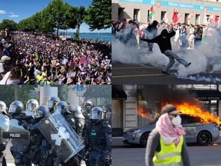 VEĽKÉ PROTESTY pred summitom G7: V uliciach Ženevy vypukol CHAOS! Do mesta povolali policajné zložky z celej krajiny