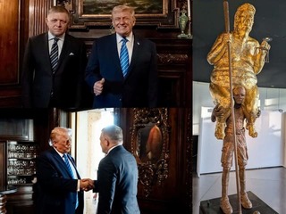 Fico neskrýva POBÚRENIE: Zosmiešňujúca socha Trumpa v europarlamente? Tvrdý odkaz predsedníčke!