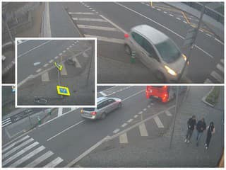 Drsné VIDEO z námestia: Opitý vodič takmer zmietol chodcov na zastávke, potom napálil do autobusu!