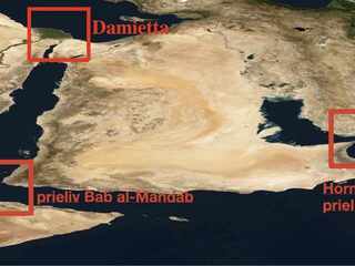 Tretí front vojny medzi USA a Iránom? Egyptský prístav Damietta sa ocitol pod paľbou dronov