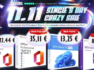 Magický dátum 11.11. plný zliav sa nezadržateľne blíži. Uchmatni si najnovší Office či Windows 11 za špeciálnu cenu!