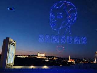 Samsung 22. júla ovládne Bratislavu. Nové skladačky oslávi koncertom a veľkou dronovou show nad Dunajom