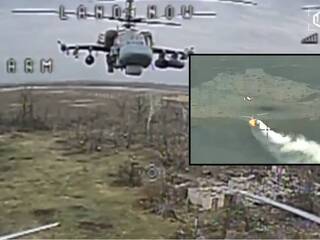 VIDEO: Ukrajinský dron zostrelil ruský vrtuľník Ka-52 priamo vo vzduchu. Stroj za milióny padol k zemi v priebehu pár sekúnd