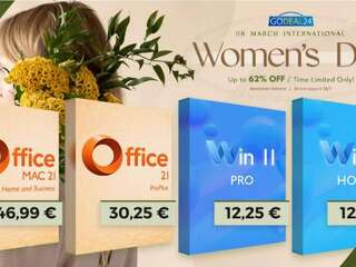 Výpredaj ku Dňu žien prichádza. Office 2021 Pro už za 30,25 € a Windows 11 Pro za 13,25 €