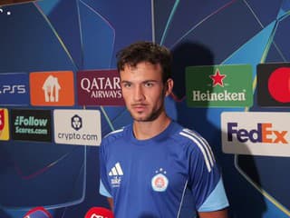 Úspešný strelec Slovana Roman Čerepkai po úvodnej remíze s NK Celje v Lige majstrov