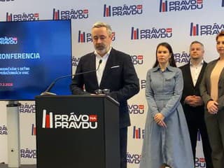 Tlačová konferencia strany PRÁVO NA PRAVDU na tému: ,,Pracujúcim mamičkám s deťmi zostane v peňaženkách viac