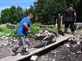 Pokračujú práce na Kláštorisku v Slovenskom raji