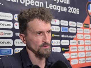 Tréner volejbalistov Slovenska Michal Masný po prehre s Estónskom: Spravili sme školácke chyby