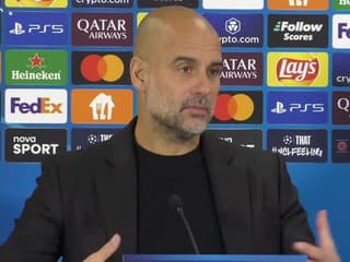 Tréner Manchestru City Pep Guardiola po zápase na Tehelnom poli