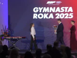 Prezident Slovenskej gymnastickej federácie Ľubos Vilček na vyhlásení ankety Gymnasta roka 2025