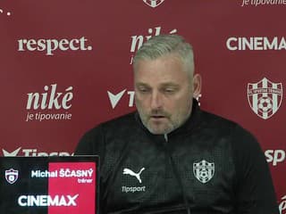 Tréner Spartaka Trnava Michal Ščasný hodnotí prehru so Slovanom Bratislava