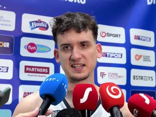 Slovenský basketbalový reprezentant Matúš Hronský po výhre s Kosovom