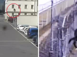 Pokus o útek z väzenia, ktorý zachytila kamera, strážnici boli okamžite v pohotovosti