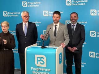 Tlačová konferencia strany Progresívne Slovensko
