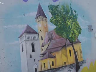 Sprístupnili interaktívnu street art maľbu pri Mestskej športovej hale v Sabinove