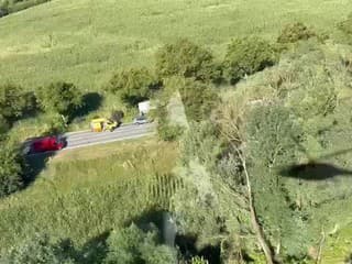 K tragédii pri Čiernej nad Topľou boli vyslané dva záchranárske vrtuľníky