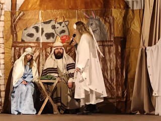 Živý Betlehem na Námestí SNP v Rajci