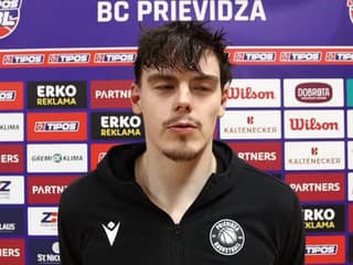 Hráč BC Prievidza Maroš Zelizňák po zápase 35. kola Tipos SBL