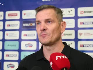 Tréner Piešťanských Čajok Peter Jankovič po víťaznom zápase SUPERpohára s Ružomberkom