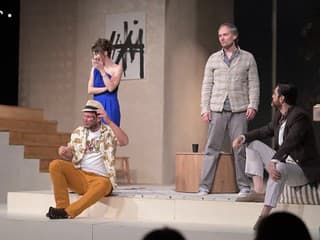 Ukážka z inscenácie Môj šťastný deň v Divadle Jána Palárika