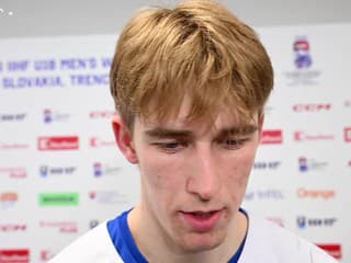 Hokejista Adam Goljer po zápase s Dánskom