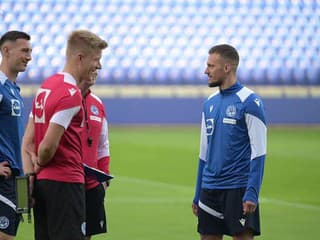 Prvý tréning slovenskej reprezentácie pred zápasmi Ligy národov v Poprade