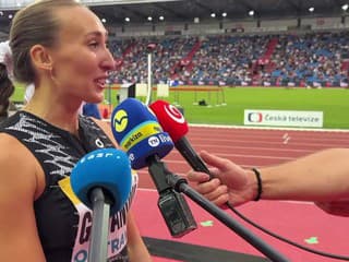 Gabriela Gajanová na Zlatej tretre po behu na 800 metrov
