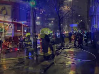 Požiar v centre Bratislavy