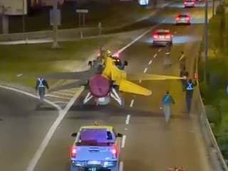 Presun stíhačky F-16 v protismere cez Bratislavu