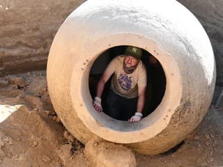 Archeológ M. Sládok opisuje nález bunkra Kugelbunker v H. Orešanoch