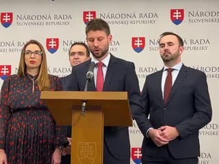 Tlačová konferencia Michala Šimečku