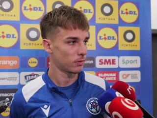 Slovenský futbalový reprezentant do 21 rokov Mario Sauer pred zápasom s Anglickom