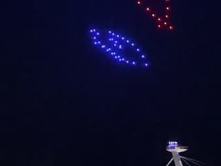 Dronová show nad Dunajom v Bratislave 22. júla 2026.