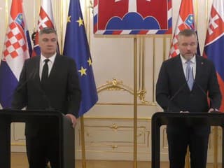 Peter Pellegrini na spoločnej tlačovej konferencii s chorvátskym prezidentom Zoranom Milanovičom potvrdil dobré vzťahy medzi oboma krajinami