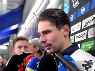 Útočník Slovana Samuel Takáč po víťazstve nad Košicami