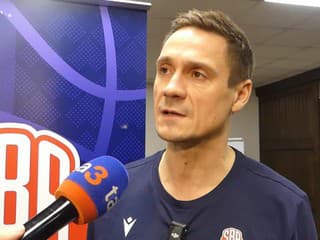 Tréner basketbalistiek Martin Pospíšil pred zápasom s Tureckom