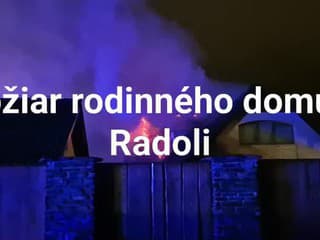 Požiar rodinného domu v Radoli