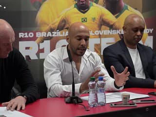Organizátori Ronaldinho Show Gabriel Zajdel a Cléber Silva