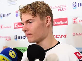 Slovenský reprezentant do 18 rokov Maxim Šimko po zápase s Fínskom